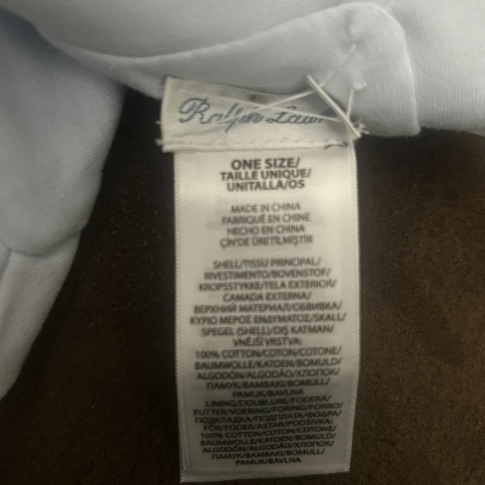 Polo Ralph Lauren Blue Teddy Bear Lovey Baby Blanket Security 11x11
